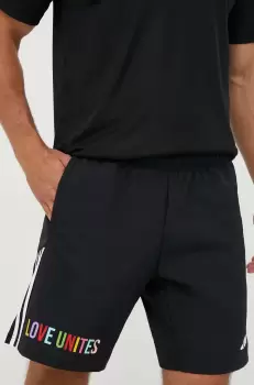 adidas Performance pantaloni scurti de antrenament Pride Tiro Downtime culoarea negru imagine
