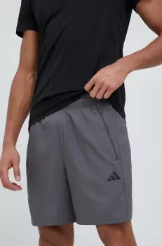 adidas Performance pantaloni scurti de antrenament Train Essentials culoarea gri imagine