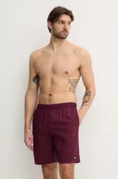 adidas Performance pantaloni scurti de baie Solid CLX culoarea bordo, JD0318 imagine