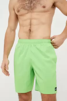 adidas Performance pantaloni scurti de baie Solid CLX culoarea verde imagine