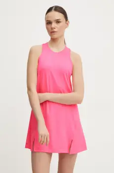 adidas Performance rochie sport Club culoarea roz, mini, evazati, JE7109 imagine