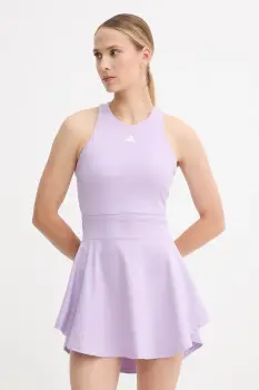 adidas Performance rochie sport GAMESET culoarea violet, mini, evazati, JW2980 imagine