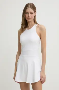 adidas Performance rochie sport Tennis culoarea bej, mini, evazata, JE7098 imagine