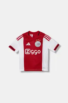 adidas Performance tricou copii AJAX culoarea rosu, cu imprimeu, JI7217 imagine