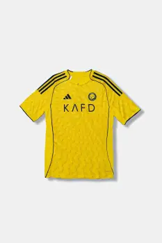 adidas Performance tricou copii ANFC culoarea galben, cu imprimeu, JN7981 imagine