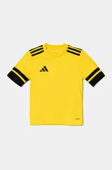 adidas Performance tricou copii culoarea galben, cu imprimeu, JJ0056 imagine