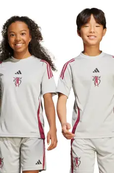 adidas Performance tricou copii culoarea gri, cu imprimeu, JX1967 imagine