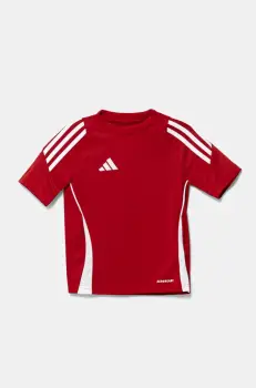 adidas Performance tricou copii culoarea rosu, cu imprimeu, IS1030 imagine