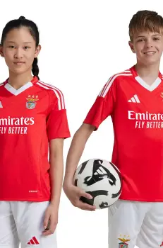 adidas Performance tricou copii culoarea rosu, cu imprimeu, JJ5123 imagine