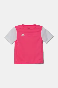 adidas Performance tricou copii culoarea roz, cu imprimeu, DP3228 imagine