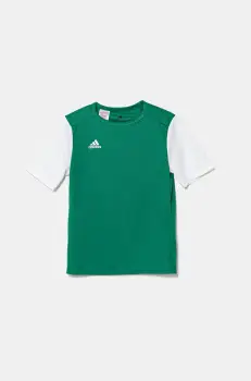 adidas Performance tricou copii culoarea verde, cu imprimeu, DP3216 imagine