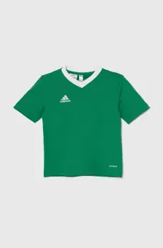 adidas Performance tricou copii ENT22SY culoarea verde, neted, HI2126 imagine