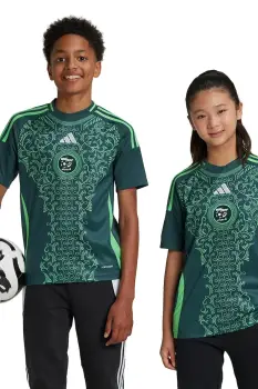 adidas Performance tricou copii FAF culoarea verde, cu imprimeu, IT2736 imagine