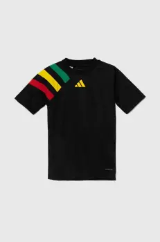 adidas Performance tricou copii FORTORE23 JSY Y culoarea negru, cu imprimeu, IK5730 imagine