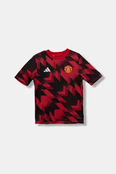 adidas Performance tricou copii Manchester United culoarea rosu, cu model, JP3235 imagine