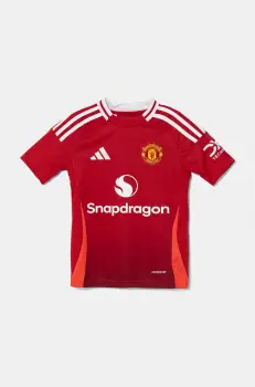 adidas Performance tricou copii MUFC culoarea rosu, cu imprimeu, IT1972 imagine