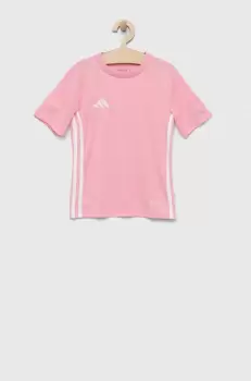 adidas Performance tricou copii TABELA 23 JSY culoarea roz, neted imagine