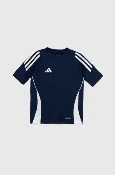 adidas Performance tricou copii TIRO24SYY culoarea albastru marin, cu imprimeu, IS1029 imagine