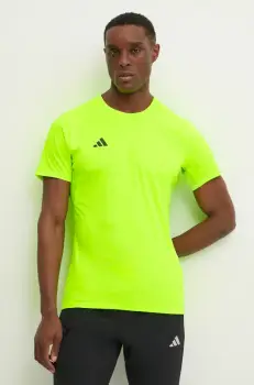 adidas Performance tricou de alergare Adizero culoarea verde, neted, IX2841 imagine