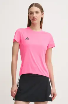 adidas Performance tricou de alergare Adizero Essentials culoarea roz, JF3497 imagine