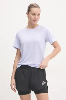 adidas Performance tricou de alergare Own The Run culoarea violet, JD2276 imagine