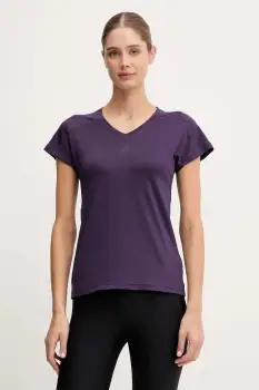 adidas Performance tricou de antrenament Aeroready Wourkout Essentials culoarea violet, JY2178 imagine
