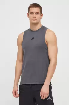 adidas Performance tricou de antrenament D4T culoarea gri imagine