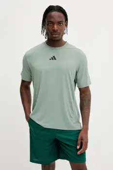 adidas Performance tricou de antrenament Designed for Training culoarea verde, uni, JI8187 imagine