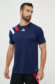 adidas Performance tricou de antrenament Fortore 23 culoarea albastru marin, modelator imagine