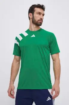 adidas Performance tricou de antrenament Fortore 23 culoarea verde, cu imprimeu, IT5655 imagine
