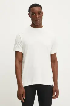 adidas Performance tricou de antrenament Puremotion culoarea bej, neted, JI8235 imagine