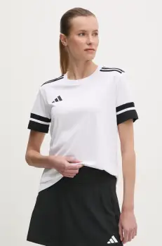 adidas Performance tricou de antrenament Squad 25 culoarea alb, JI9991 imagine