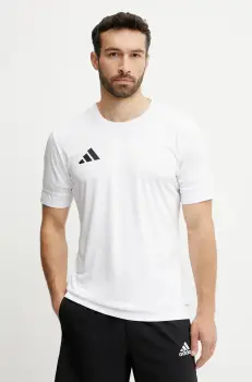 adidas Performance tricou de antrenament Squad 25 culoarea alb, uni, JG5834 imagine