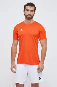 adidas Performance tricou de antrenament Tabela 23 culoarea portocaliu, cu imprimeu imagine