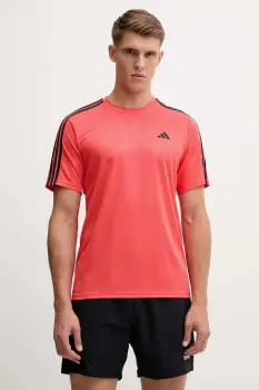 adidas Performance tricou de antrenament Te-Es Base 3S culoarea portocaliu, cu imprimeu, KA7853 imagine