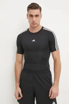 adidas Performance tricou de antrenament Techfit culoarea negru, cu imprimeu, IN5588 imagine