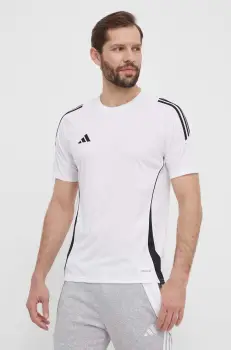 adidas Performance tricou de antrenament Tiro 24 culoarea alb, modelator, IS1019 imagine