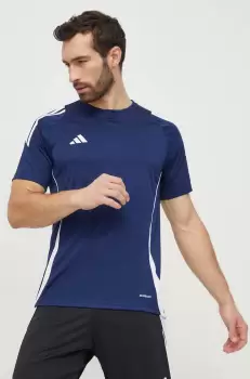 adidas Performance tricou de antrenament Tiro 24 culoarea albastru marin, cu imprimeu imagine