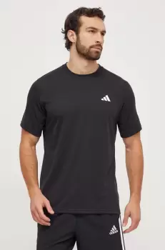 adidas Performance tricou de antrenament TR-ES culoarea negru, neted imagine