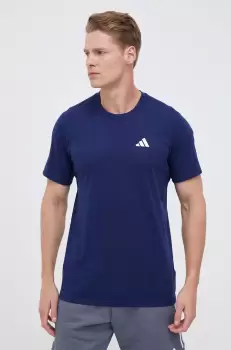 adidas Performance tricou de antrenament Train Essentials Feelready culoarea albastru marin, neted imagine