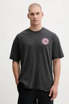 adidas Performance tricou de antrenament WORKOUT ESSENTIALS PLUS culoarea gri, cu imprimeu, KC5853 imagine