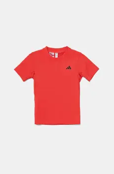 adidas Performance tricou de bumbac pentru copii culoarea rosu, cu imprimeu, JI9260 imagine