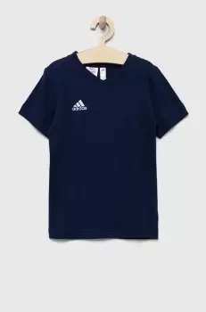 adidas Performance tricou de bumbac pentru copii ENT22 TEE Y culoarea albastru marin, cu imprimeu imagine