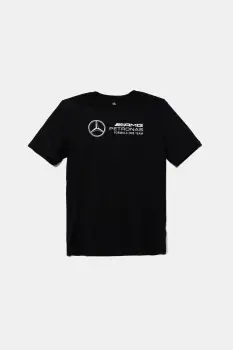 adidas Performance tricou de bumbac pentru copii MERCEDES culoarea negru, cu imprimeu, JZ0901 imagine