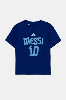 adidas Performance tricou de bumbac pentru copii MESSI cu imprimeu, JJ1417 imagine