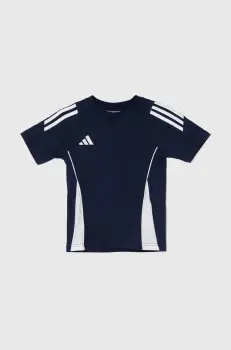 adidas Performance tricou de bumbac pentru copii TIRO24 SWTEEY culoarea albastru marin, modelator imagine