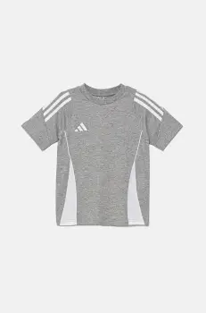 adidas Performance tricou de bumbac pentru copii TIRO24 SWTEEY culoarea gri, IR9356 imagine
