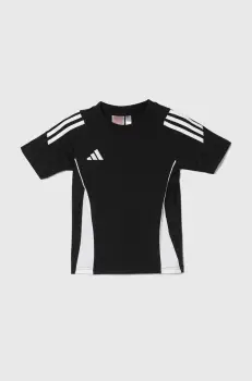 adidas Performance tricou de bumbac pentru copii TIRO24 SWTEEY culoarea negru, modelator imagine