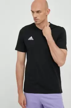 adidas Performance tricou Entrada 22 barbati, culoarea negru, neted imagine