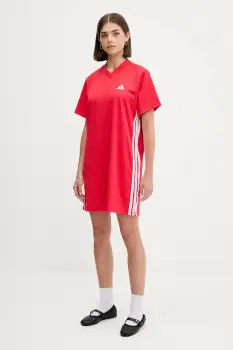 adidas rochie culoarea rosu, mini, drept, JZ8131 imagine